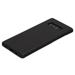 Galaxy Note 8 Leather Case Back Cover Black - Kanvasa "one" Back Case For Samsung Galaxy Note 8 6.3" - Luxury Pouch Made From