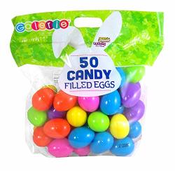 Bulk Plastic Candy Filled Easter Eggs Jelly Beans And Chewy Lemondheads Assorted Bag Of 50