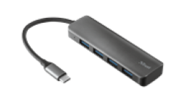 Trust Halyx 4 Port Hub With USB 3.2 Ports Retail Box Limited Lifetime Warranty
