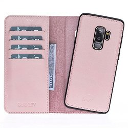 Samsung Galaxy S9 Plus Leather Case Magnetic Detachable Leather Wallet Folio Case With Snap-on Cover For Samsung Galaxy S9 Plus Book-like Design |
