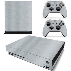 SKIN-NIT Decal Skin For Xbox One X: Brushed Aluminum