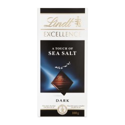 Lindt Excellence Touch Of Sea Salt Dark Chocolate 100 G