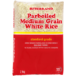 Medium Grain Parboiled White Rice 2KG