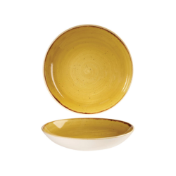 Churchill Mustard Seed Yellow Coupe Bowl 24.8CM - Set Of 12 - 24.8 Cm