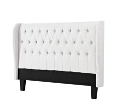 Cabeceira Tufted Upholstered Wingback Headboard By Hazlo Furniture - King