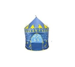 Blue-portable Folding Play Tent Children Castle Cubby Play House