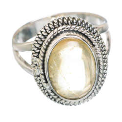 Citrine 925 Sterling Silver Ring Size O