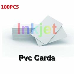 Timeskey Inkjet Printable Pvc Id Cards Compatible With Epson Canon Inkjet Printers CR80 30MIL Can Print On Both Sides 100PCS
