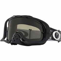 CROWBAR Oakley Mx Adult Off-road Motorcycle Goggles - Jet Black dark Grey & Clear