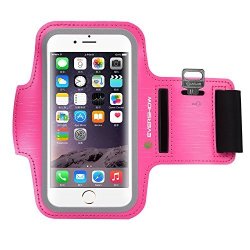 Evershow Iphone 6S Armband Premium Water Resistant Sport Armband For Iphone 6 6S Case Running Pouch Touch Compatible Key Holder Also Fits Galaxy S6 Edge S7