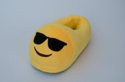 Cute Emoji Emoticon Slippers Cool Emoticon Winter Plush Indoor Slippers Free Size