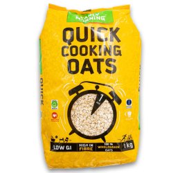 Quick Cooking Oats 1KG 100% Wholegrain With Low Gi & High In Fibre