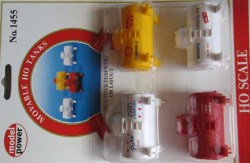 Movable Ho Tanks For Flat Cars Or Layouts By Model Power New Carded