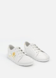 Flower Leather Sneakers Size 4-13 Younger Child