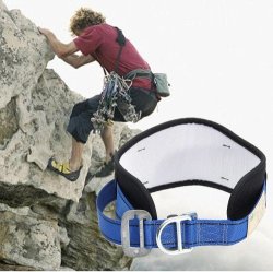 Safety Rock Climbing Waist Belt Strap Fall Protection Harness Equipment With 2 D-ring Gear