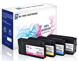 Bj Remanufactured Ink Cartridge 1 Set Replacement For Hp 950XL 951XL 4 Pack High Yield For Hp Officejet Pro 8100 8600 8610 8615 8620 8630 8640 8660 251DW 271DW Printer