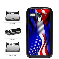 Cuba And Usa Mixed Flag Plastic Phone Case Back Cover Motorola Moto G Include...