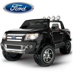 Demo 12V Ford Ranger 2 Seater Kids Electric Ride On Car Plastic Wheels-black