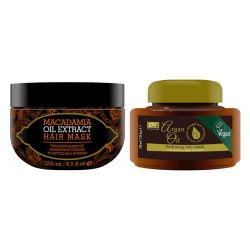 Hair Care Macadamia Oil & Moroccan Argan Oil Hydrating Hair Mask Set
