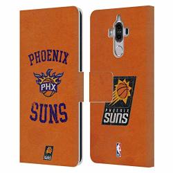 Official Nba Distressed 2019 20 Phoenix Suns Leather Book Wallet Case Cover Compatible For Huawei Mate 9