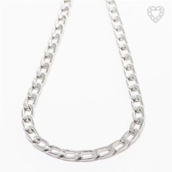 Men Stainless Steel Curb Link Necklace 13 Mm