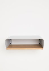 Emerging Creatives Stockholm Minima Bedside Table - Light Grey