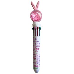 Glitter Filled Bunny Multi Pen