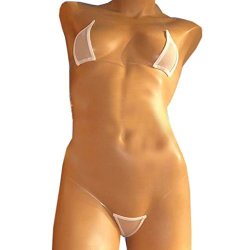 Oneheekini Women Sexy See Through Mini Micro Bra Sheer Bikini G