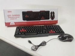 G11 Gaming Wired 114 Keys USB Keyboard And 1000 Dpi Optical Mouse Combo