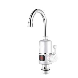 Kitchen Faucet 3000W Instant Tankless Electric Hot Water Heater Faucet Kitchen Instant Heating Tap Water Faucet With LED Digital Display Eu Plu