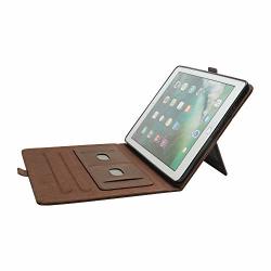 Techcode Ipad 9.7 Case With Pencil Holder Pu Leather Business Smartshell Case With Multi Veiw Angles & Pen Sleeve & Card Slot Pocket Stand