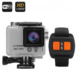 Action Waterproof Camera With Remote Strap