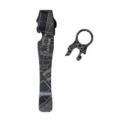 Donk Pocket Clip For Leatherman Wave Surge & Charge Black Titanium TC4 Quick Release 5 Custom Designs Extra Carry Options For Your Multi-tool 'house Plans Dark'