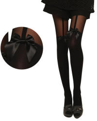 Garter Bow Stockings Pantyhose - One Size Fits Most