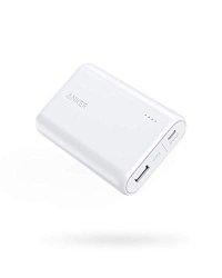 Anker Powercore 10000 One Of The Smallest And Lightest 10000MAH External Batteries Ultra-compact High-speed Charging Technology Power Bank For Iphone Samsung Galaxy-white Renewed