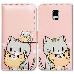 Galaxy S5 Case Bcov Green Cat Yellow Cat Wallet Leather Cover Case For Samsung Galaxy S5