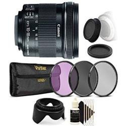 Canon Ef-s 10-18MM F 4.5-5.6 Is Stm Lens For Canon Eos 550D 500D 450D 400D With Accessories