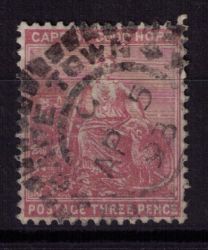 Cape Of Good Hope 1880 3D Pale Rose Fine Used