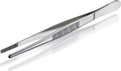 Stainless Steel Forceps With Blunt Ends 105MM