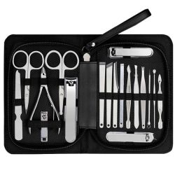 18 In 1 Professional Full Stainless Steel Nail Clipper Tool Set