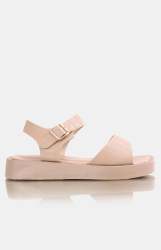 Ladies Croc Sandals - Taupe - Taupe UK 4