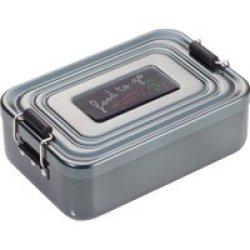 Lunchbox With Clip-lock And Food To Go Motif Aluminium