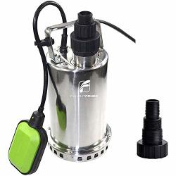 Fluentpower 3 4 Hp Utility Pump With Full Stainless Casing Submersible Sump Water Pump W float Switch Max Lift 27 Ft Max Flow 3300 Gph 3 4"