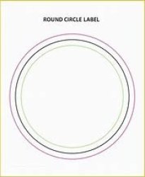 Circular Blank White Semi-gloss 50MM X 50MM Labels