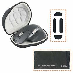 Khanka Hard Travel Case + Mouse Feet Pads Replacement For Logitech Mx Master 3 Advanced Wireless Mouse