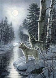 Cobble Hill - Wolves By Moonlight Puzzle 1000 Pieces