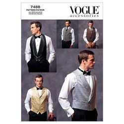 Vogue Patterns V7488 Men's Vests All Sizes