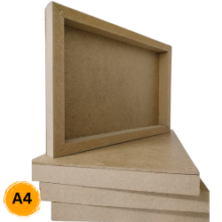 A4 Size Wooden Canvas Frame 210 X 297MM - 50MM With Backing Baord