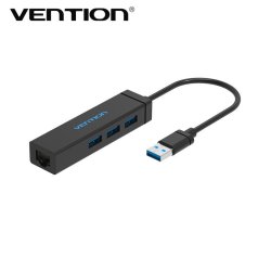 Vention Vas-j42 High Speed Usb 3.0 To 100mbps Rj45 Network Ethernet Adapter And 3 Ports Usb 3.0 Hub