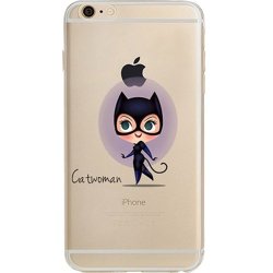 Batman Catwoman Joker Iron Man Captain America Spider Man The Hulk Thor Jelly Clear Case For Apple Iphone 6 Iphone 6S 4.7" Catwoman
